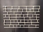 Трафарет для штукатурки Старая кирпичная кладка, 486х795 мм, ПП3мм