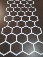 Трафарет для штукатурки Шестигранники большие, 520х835 мм, ПВХ 5 мм